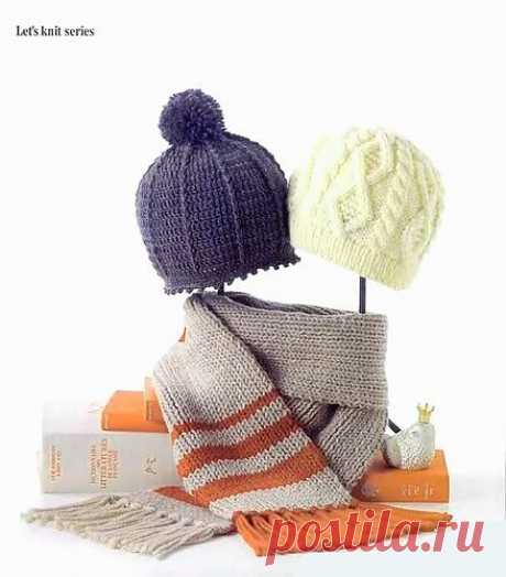 Шапки и шарфики вязаные крючком ... от Let's knit series.