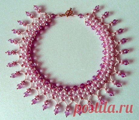 Как плести из бисера ожерелье. Красивое ожерелье из бисера схема | Все о рукоделии: схемы, мастер классы, идеи на сайте labhousehold.com