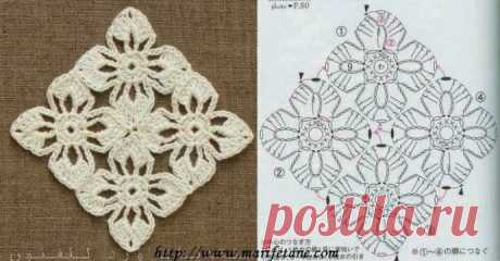 Красивые мотивы крючком