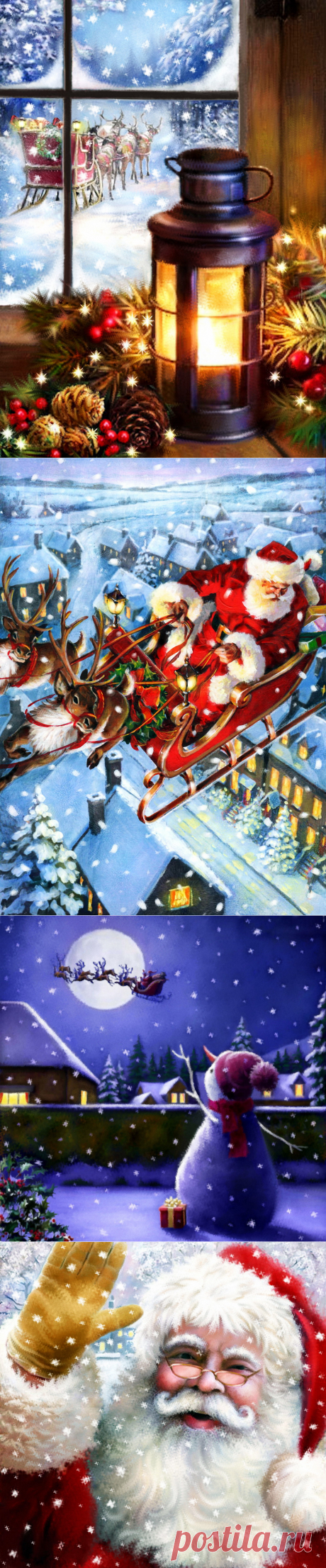 Ночь перед Рождеством... Художник Keith Stapleton.