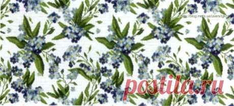 Сообщество "ЗОЛОТЫЕ РУЧКИ". Вышивка крестом ЖАККАРД НЕЗАБУДКИ, Блог пользователя tgkh