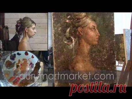 Рисуем Женский профиль маслом с Еленой Ильичевой