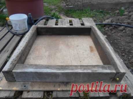 Как сделать форму плитки 600х600х80.Для автостоянки.Своими руками