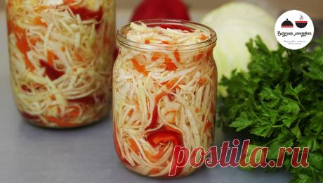 БЫСТРАЯ вкусная маринованная капуста рецепт с фото