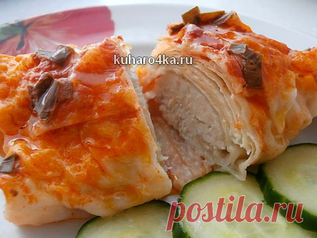 Хозяюшка. Кушать подано! - Конвертики из лаваша