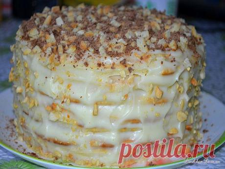 РЕЦЕПТЫ И СОВЕТЫ ХОЗЯЙКАМ: Потрясающе вкусный творожный торт на сковороде