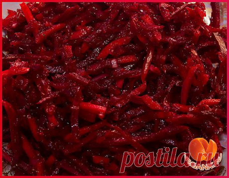 Самый быстрый свекольный салат