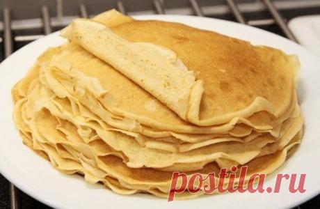 Как приготовить бабушкин рецепт блинов - рецепт, ингредиенты и фотографии