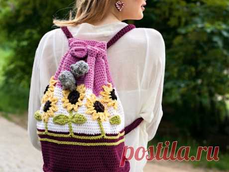 Рюкзак крючком женский, детский, для начинающих: схемы с описанием, идеи, фото, расшифровка условных обозначений схем. Как связать рюкзак крючком своими руками?