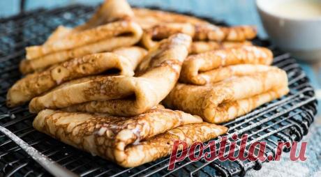 Простые блины на молоке | gastronom.ru | Яндекс Дзен