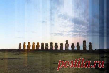 Как выглядят мировые достопримечательности в разное время суток Каждая составная часть общего изображения — один из примерно 36 моментов дня, снятых в одинаковом положении камеры.