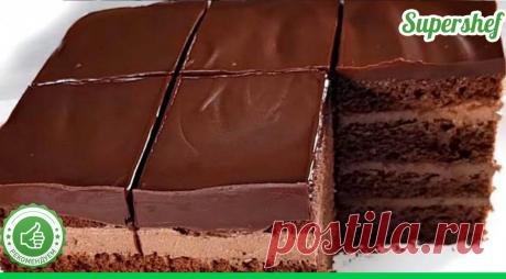 Вкуснейший шоколадный торт с творожно-шоколадной прослойкой - СУПЕР ШЕФ