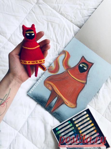 PDF Journey крючком. FREE crochet pattern; Аmigurumi toy patterns. Амигуруми схемы и описания на русском. Вязаные игрушки и поделки своими руками #amimore - персонаж из компьютерной игры Journey, кукла крючком.