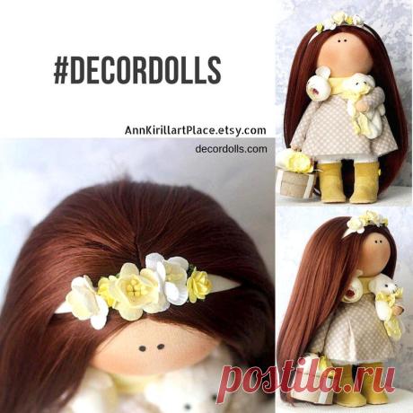 Fabric Baby Doll Tilda Doll Handmade Interior Soft Doll | Etsy