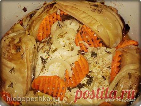 Запеченная капуста с куриной грудкой в медленноварке - рецепт с фото на Хлебопечка.ру