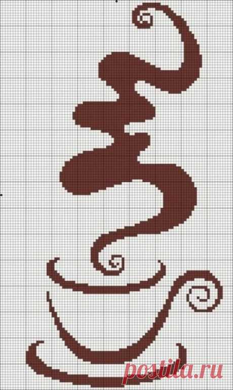 Вышивка крестиком — кофейное + схемы ЗДЕСЬ
