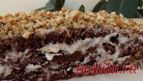 Шоколадный торт на кефире - обалденный и сочный!!! (chocolate cake)