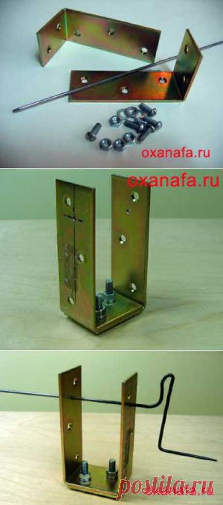 Приспособление для навивки пружин для ганутели. » Рукоделие своими руками.