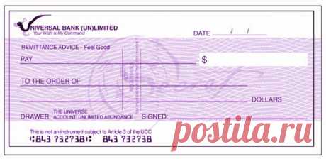 Новолуние – время заполнять чек изобилия