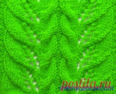 Узор листики с косами