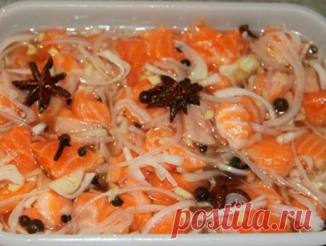 Маринованная семга по-восточному..