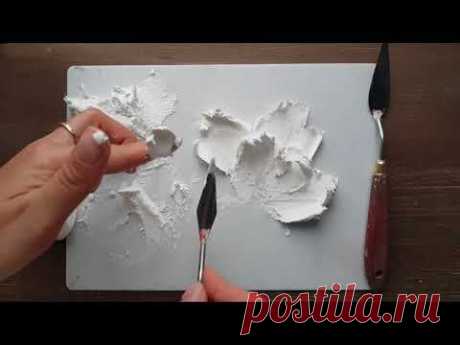 Video von Tatiana Letto auf youtube
 · · · Подробный мастер класс. Объемная картина из декоративной штукатурки. - YouTube