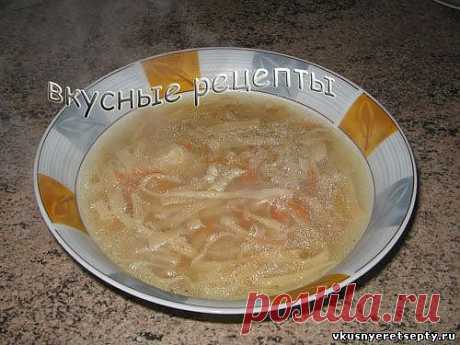 Суп-лапша с курицей рецепт - Горячие - Первые блюда - Рецепты - Вкусные рецепты