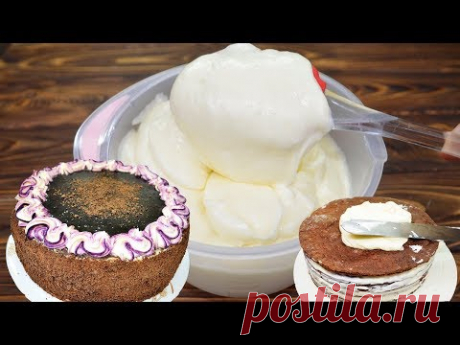 Французский крем ПАТИСЬЕР и МУСЛИН - нежнее нежного (для любого торта, эклеров)