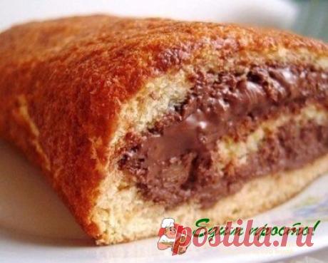 Рулет "5-минутка" » Едим просто - простые и вкусные рецепты на каждый день!