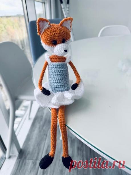 Лисичка балерина крючком. Амигуруми схемы и описания. Автор: Серафима Петрова | IRINELY.ART