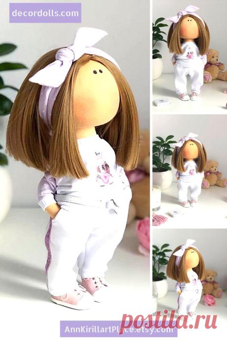 Fabric Decor Doll Tilda Doll Handmade Textile Rag Doll | Etsy