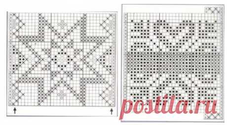 Вязание жаккардовых узоров. Схема вязания жаккардовых узоров | Лаборатория домашнего хозяйства