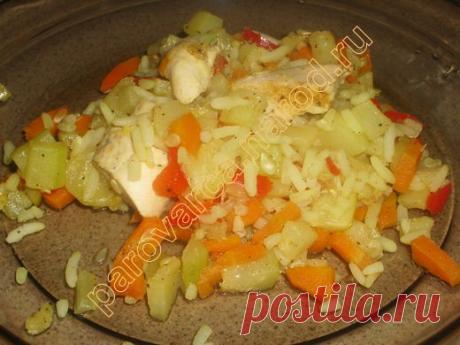 Пароварка. Рецепты для пароварки - Рис с курицей и овощами