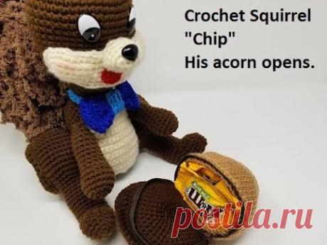 Crochet Quick and Easy Acorn that unzips open DIY Video Tutorial