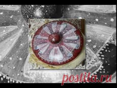 Рисуем прозрачную вуаль. Горшочек "Ягодка". Галина Вакула.