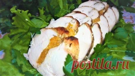 Вкусная куриная грудка с мандаринами на праздничный стол!