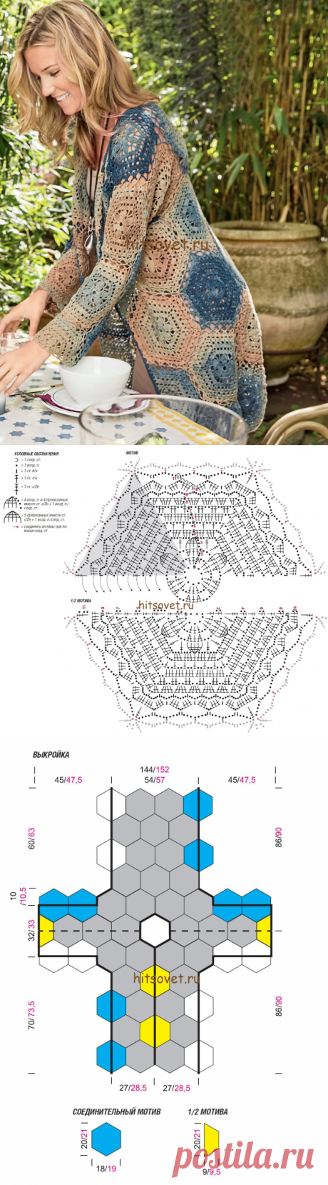 Летний кардиган крючком
