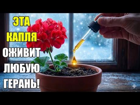 Соседка лопнет от зависти! Добавьте ЭТО и герань зацветет зимой как бешеная!