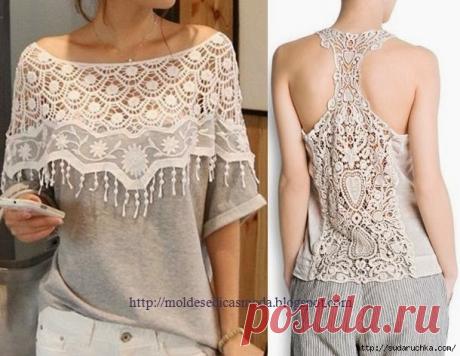 Преображаем старую футболку в новую