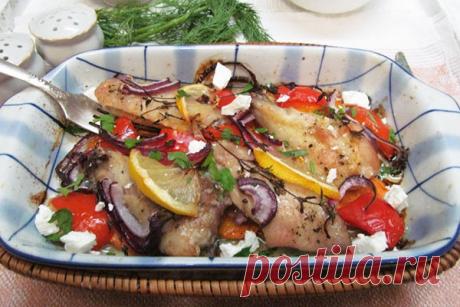 Запеченные куриные крылья с овощами — Сад Заготовка