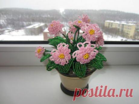 11 Цветочных Композиций из Бисера в Подарок на 8 Марта