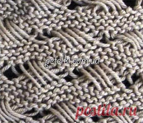 Узор спицами. Индийская вышивка крестом. Видеоурок - https://petelki.com.ua/1294-uzor-spicami-indiyskaya-vyshivka-krestom-videourok.html