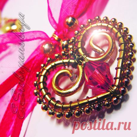 Колье: ШАРМ / CHARM Коллекция: ГНОМЫ - СОКРОВИЩА - ВАЛЕНТИНКИ / GNOME - TREASURES - VALENTINE Автор: Elena Srebryanskaya / Елена Сребрянская / ES Бренд: Elf Silvery / Эльф Серебристый