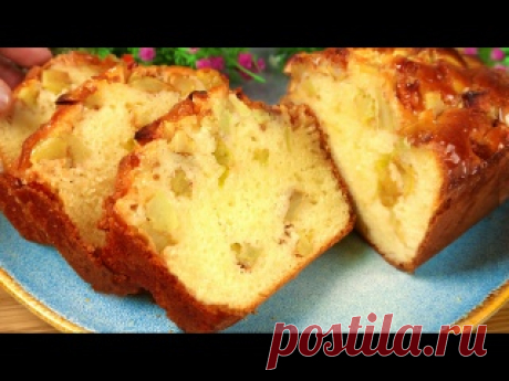 Самый вкусный ЯБЛОЧНЫЙ ПИРОГ! За 10 минут! Простой и быстрый рецепт! Ингредиенты:   Мука - 210-220 грамм   Сахар - 120 грамм   Растительное масло - 80 мл   Яйца - 3   Молоко - 150 мл   Разрыхлитель теста - 10 грамм   Ванильный сахар   Соль - щепотка   Лимонный сок - 2 ст. ложки   Начинка:   Яблоки - 2-3   Лимонный сок - 2 ст. ложки   Коричневый сахар - 1 ст. ложка..