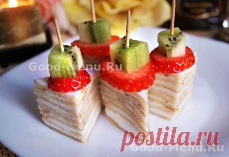 ТОРТИНКИ сладкие канапе - рецепт с фото от Good-Menu.Ru