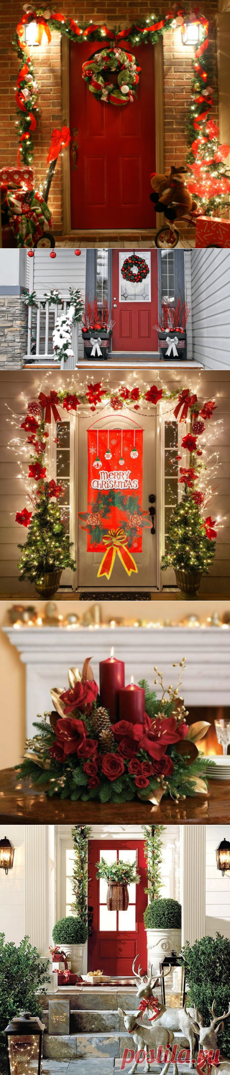 Decoración Navideña para Puertas de Entrada - Visualizar