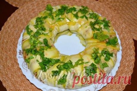 Кабачковая запеканка с мясом и рисом
