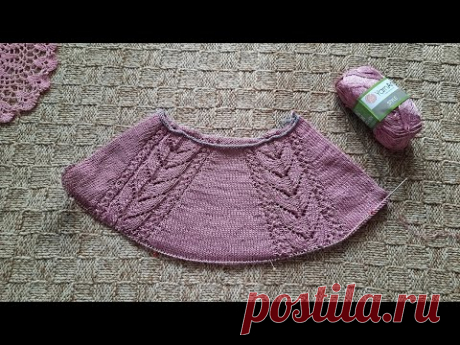 Новый процесс. Джемпер STYLE с ажурными регланными линиями.