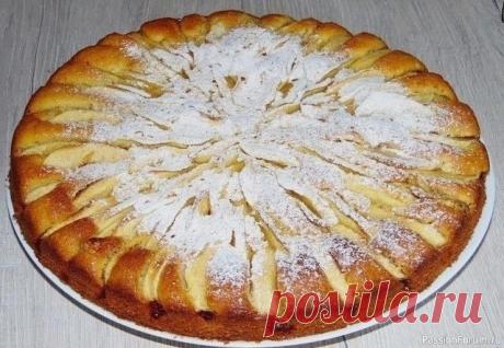 Пирог "Яблоки на снегу"