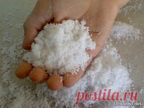 Как сделать искусственный снег в домашних условиях.